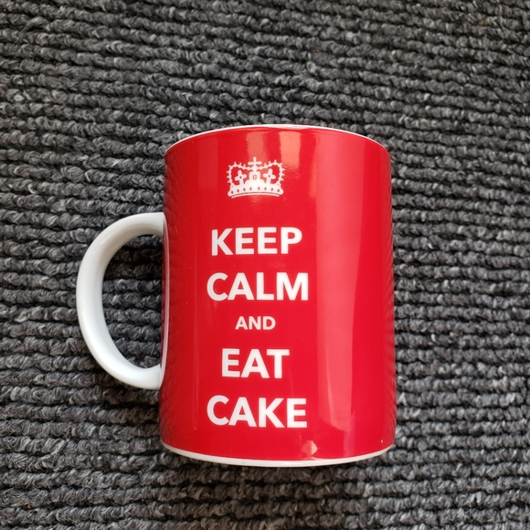 KEEP CALM and EAT CAKE by Soho loft Mug with funny message Like New - Picture 3 of 7